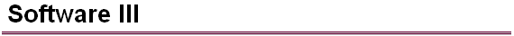 Software III